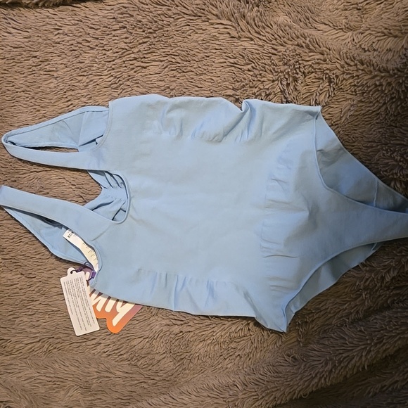 Yitty Light Blue Nearly Naked Shaping Thong Bodysuit 1X-2X - Picture 4 of 5